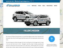 Tablet Screenshot of fallonsdrivingschool.com